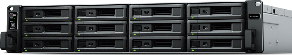 Synology RS3621xs+ rack storage used for Coach House Media Sync XL